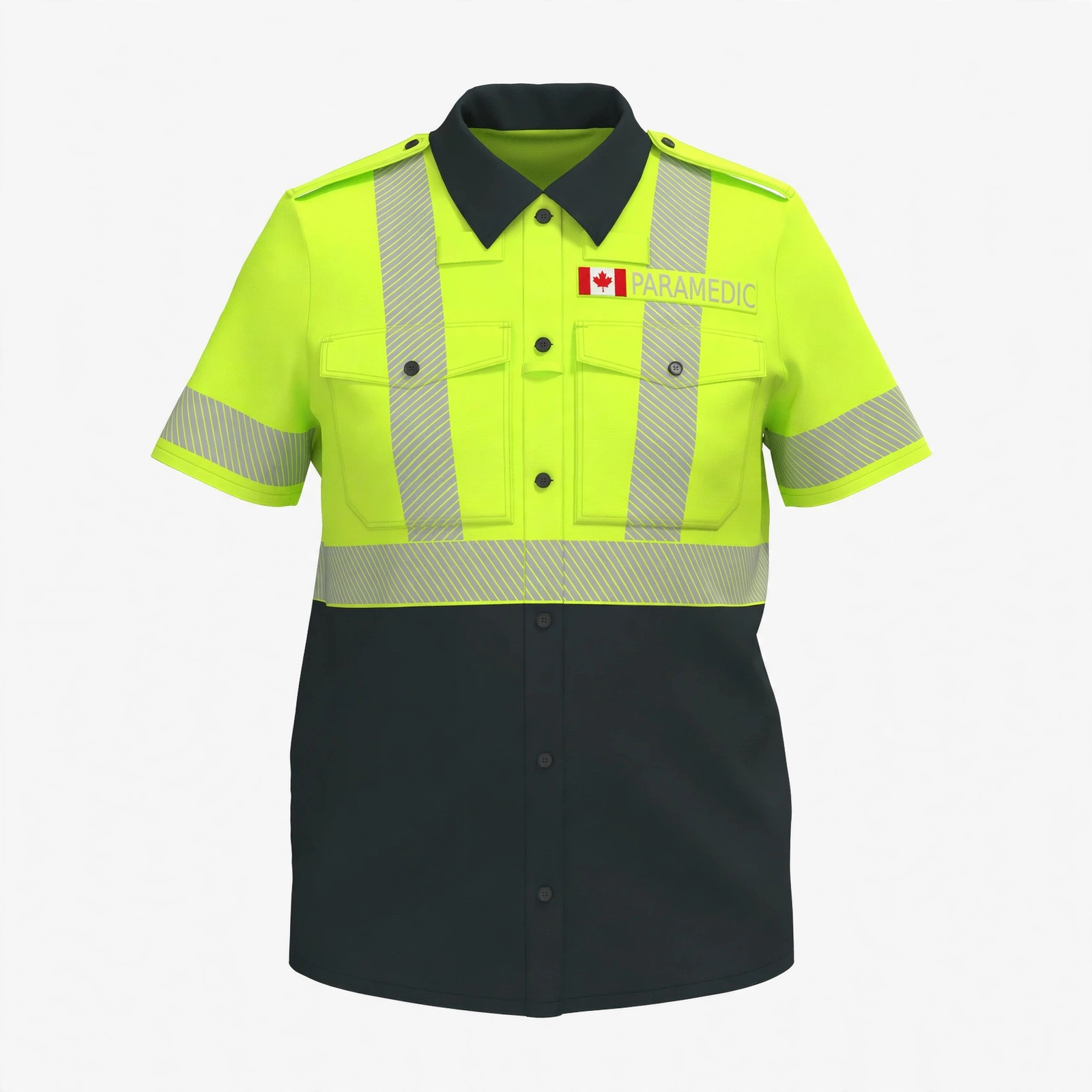 SS Uniform Shirt Yellow BB w CanFlag
